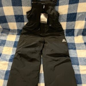 Black Snow Bib Overalls